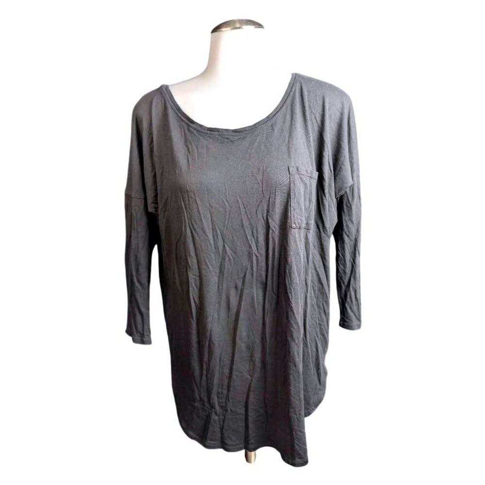 Cynthia Rowley~Black~3/4 Sleeve Pocket Tunic ~ Women's Size Medium~Pima Cotton‎